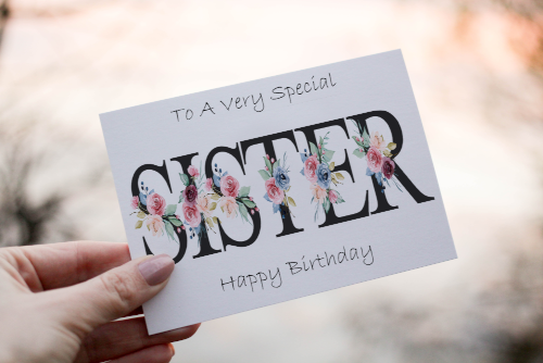 Special Sister Birthday Card, Card for Sister, Birthday Card